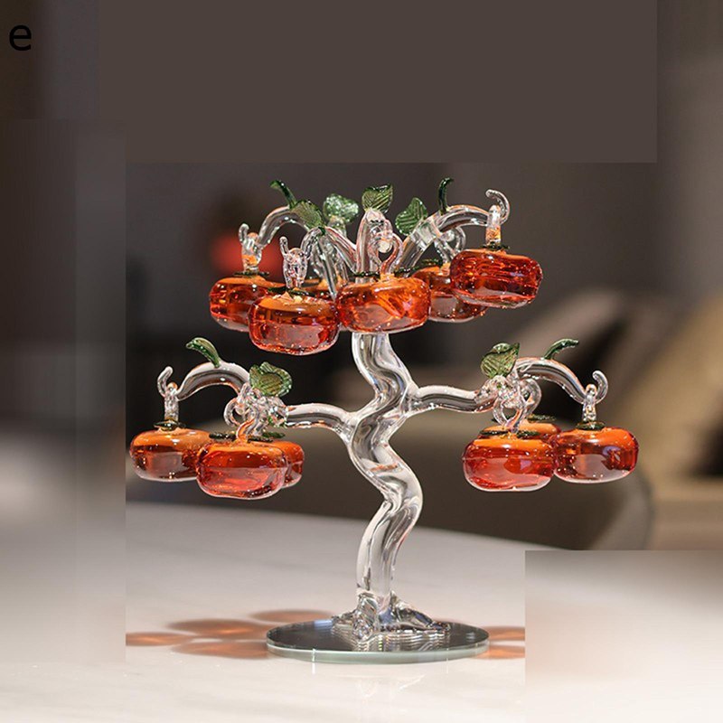 楽天市場】k9クリスタルガラス 水晶置物 柿 水晶樹 クリスタルツリー