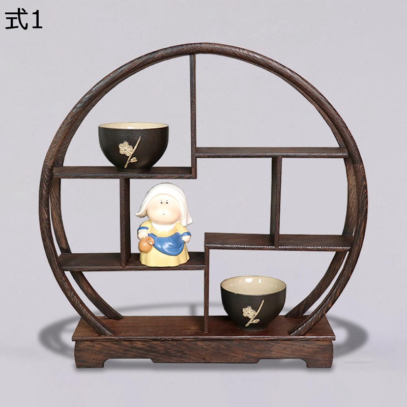 楽天市場】茶器収納トレー 木材 アンティーク珍品棚 調味料ラック 卓上