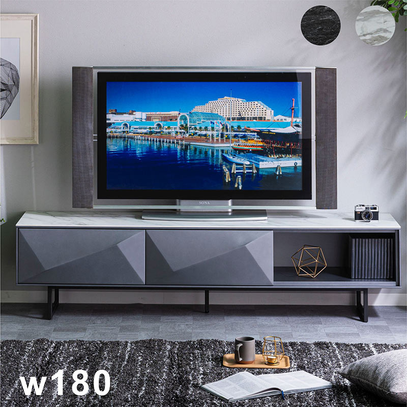 楽天市場】テレビボード テレビ台 大理石風 セラミック天板 幅180cm