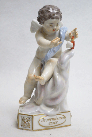 楽天市場】マイセン フィギュリン 陶磁器小立像 天使シリーズ 60211