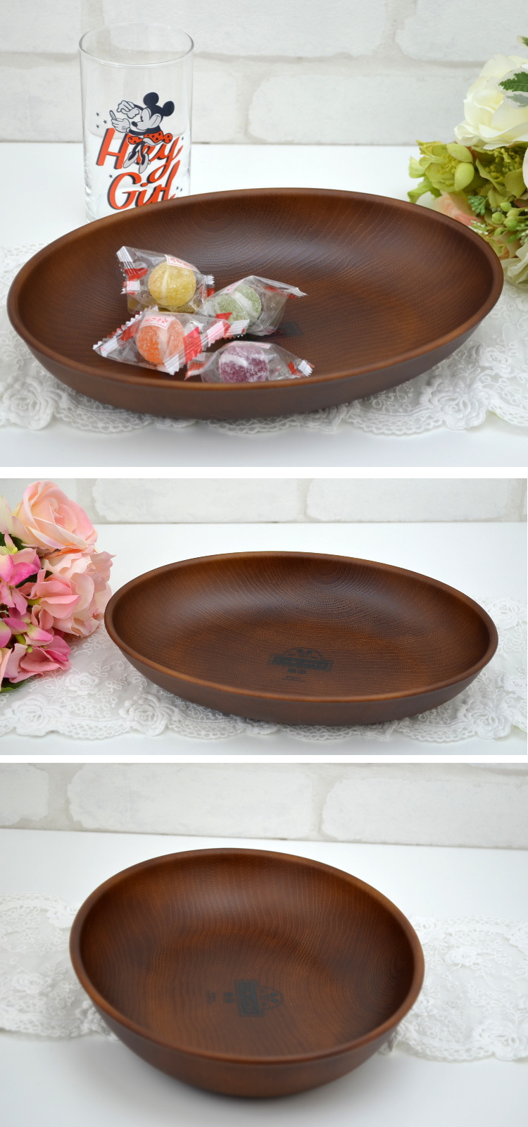 楽天市場】木目オーバルプレート ミッキーマウス 喫茶シリーズ