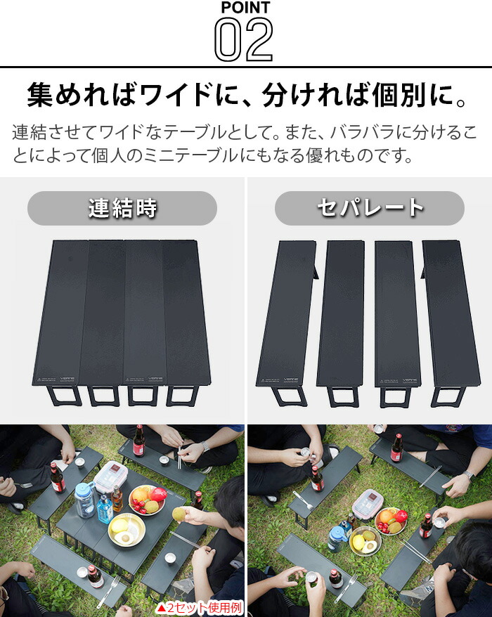 楽天市場】アウトドア テーブル 折り畳み キャンプ用品ベルン ビッグ