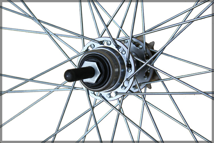 楽天市場】自転車 ホイール 26インチ 後ろ リア タイヤチューブ付属