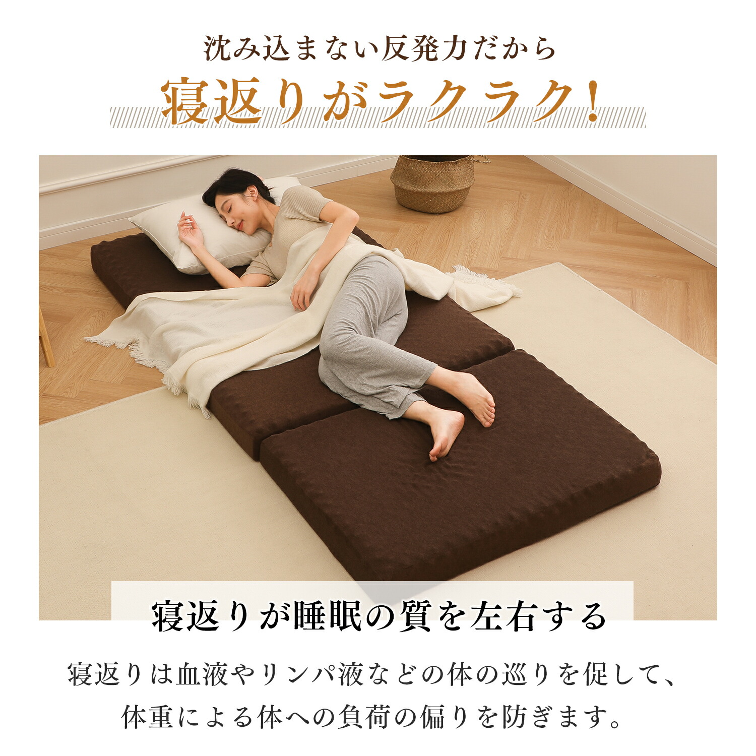 楽天市場】マットレス 高反発 シングル 3つ折り 厚さ10cm メッシュ生地