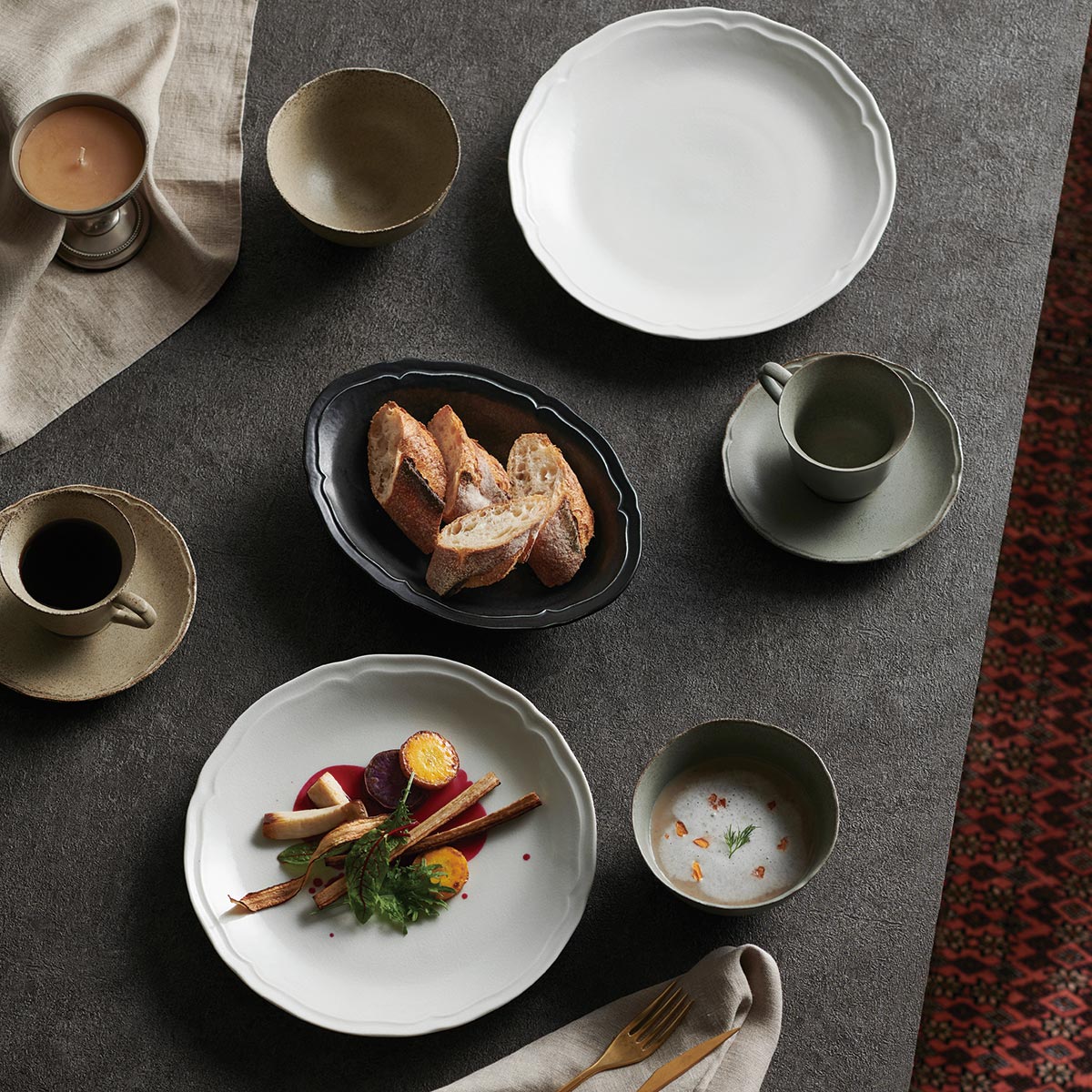 楽天市場】Rinka-驚きの超軽量食器- 梨花リンカプレート26cm RN2601 4