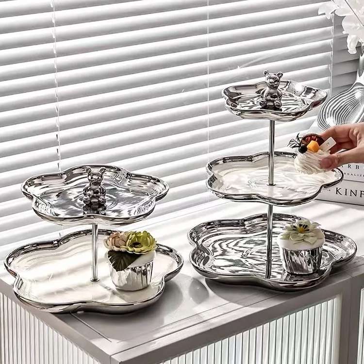 楽天市場】 カップケーキスタンド 2段 ケーキスタンド 収納 便利 2層