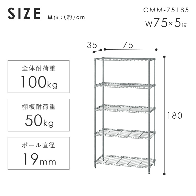 楽天市場】【ポイント5倍☆3日20時〜11日10時】メタルラック スチール