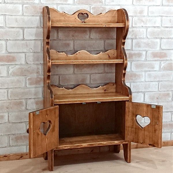 楽天市場】木製ミニカップボード オープンタイプ W45×H85cm [RCP-14