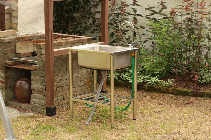 楽天市場】蛇口付き ステンレス流し台 深型 幅60cm 水栓付き