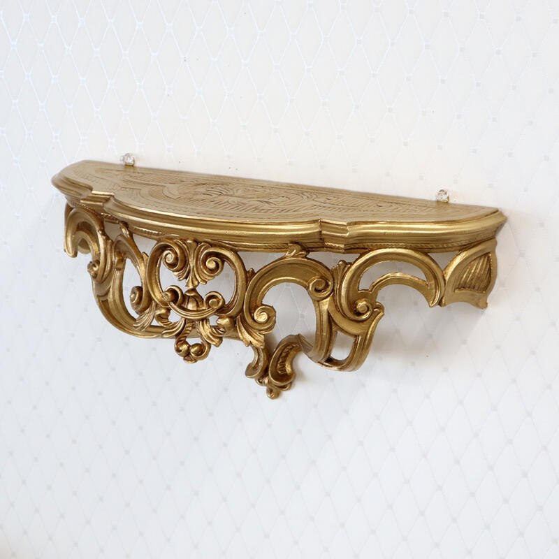 楽天市場】イタリア製 壁掛けコンソール ゴールドデコレーション