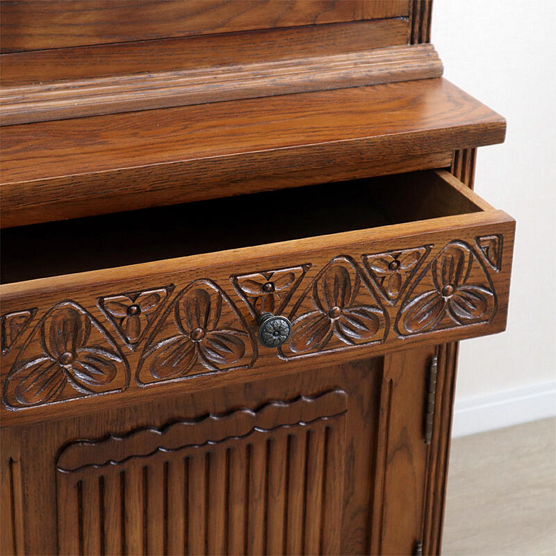 楽天市場】アンティークオーク カップボードキャビネット アンティーク