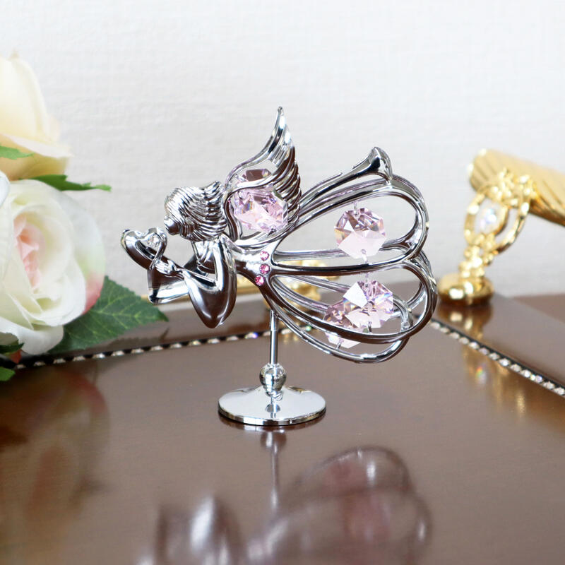 楽天市場】ポイント10倍SALEクリスタルオーナメント エンジェル