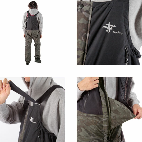 楽天市場】フォックスファイヤー Foxfire フィッシング 防寒ビブパンツ