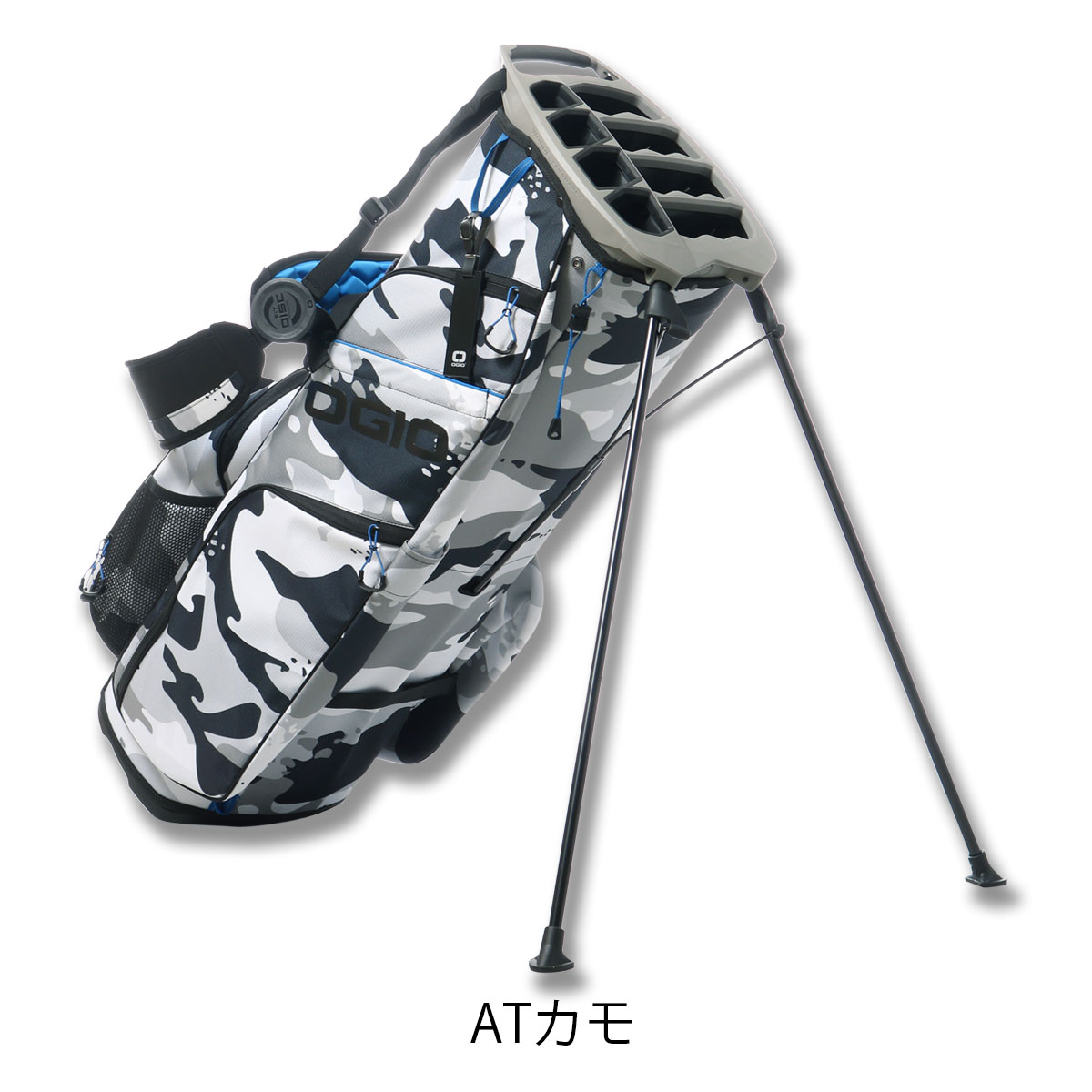 楽天市場】オジオ ゴルフ キャディバッグ スタンド型 8分割 10型 47