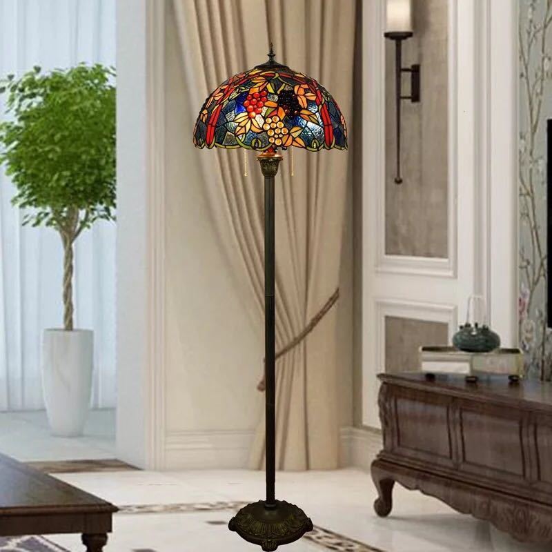 楽天市場】A039742ステンドグラスフロアライト ．間接照明 フロア