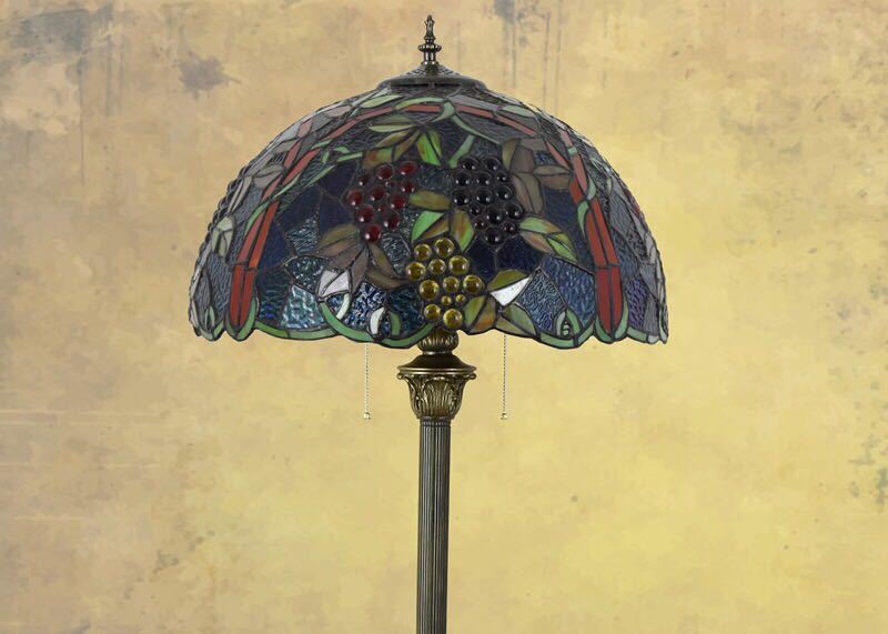 楽天市場】A039742ステンドグラスフロアライト ．間接照明 フロア