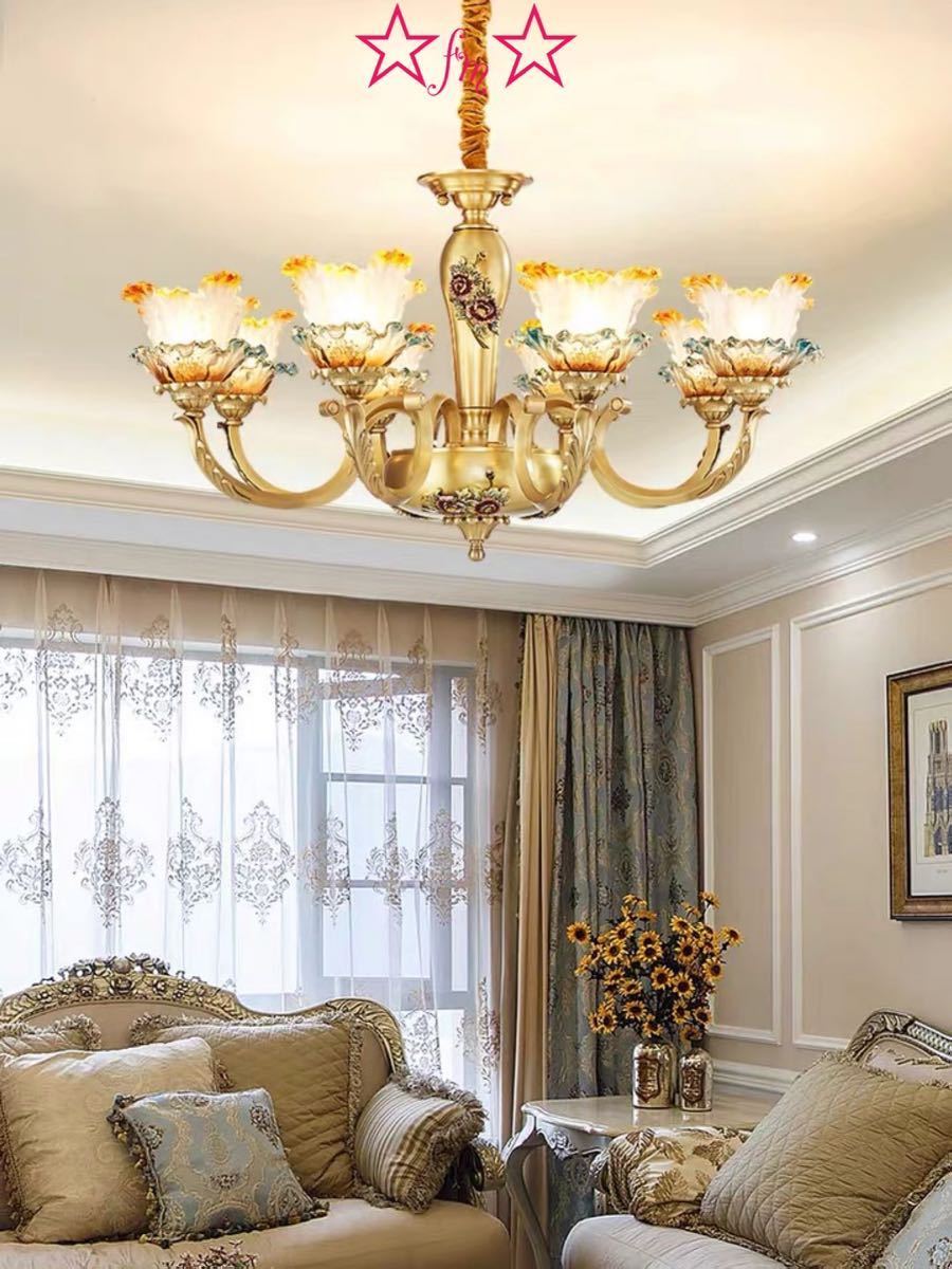 楽天市場】A049145高級純銅ペンダントライト．洋風照明．シャンデリア