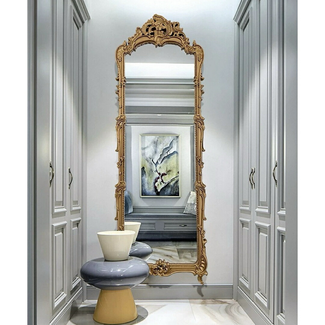 楽天市場】a063833高級感 全身ミラー 豪華鏡 全身鏡 姿見鏡