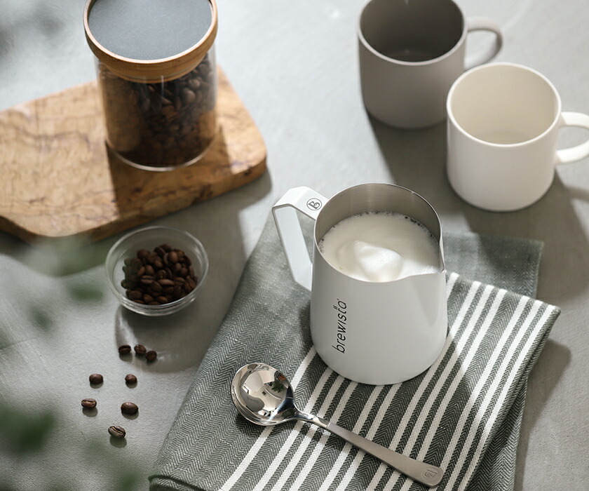 楽天市場】ブリューイスタ ミルクピッチャー ラテアート ステンレス