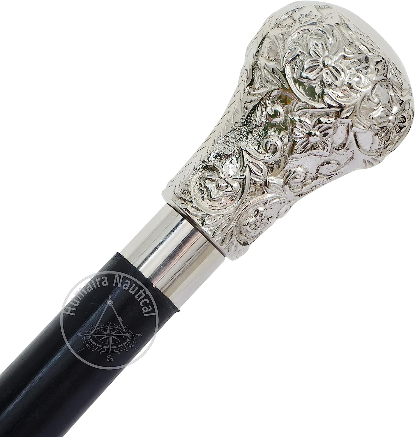 楽天市場】バットマスターソン ピューター真鍮製ハンドル・ダービー杖