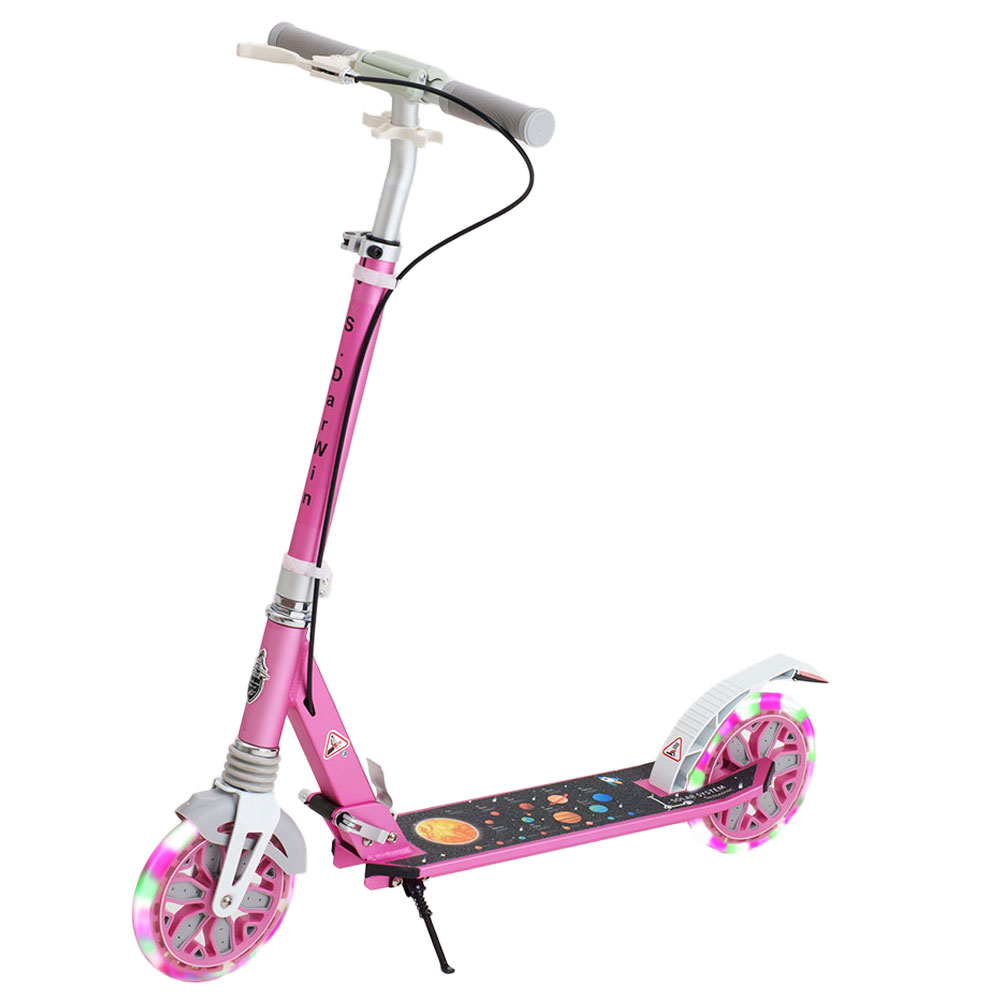 楽天市場】【S.Darwin】 LEDBIGスクーター キックスクーター