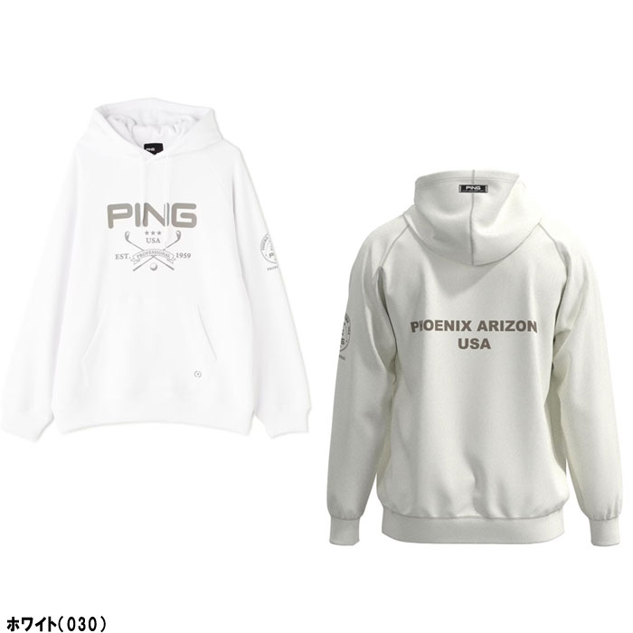 楽天市場】ピン ゴルフ 裏ボア スウェットフーディ プルオーバー 621