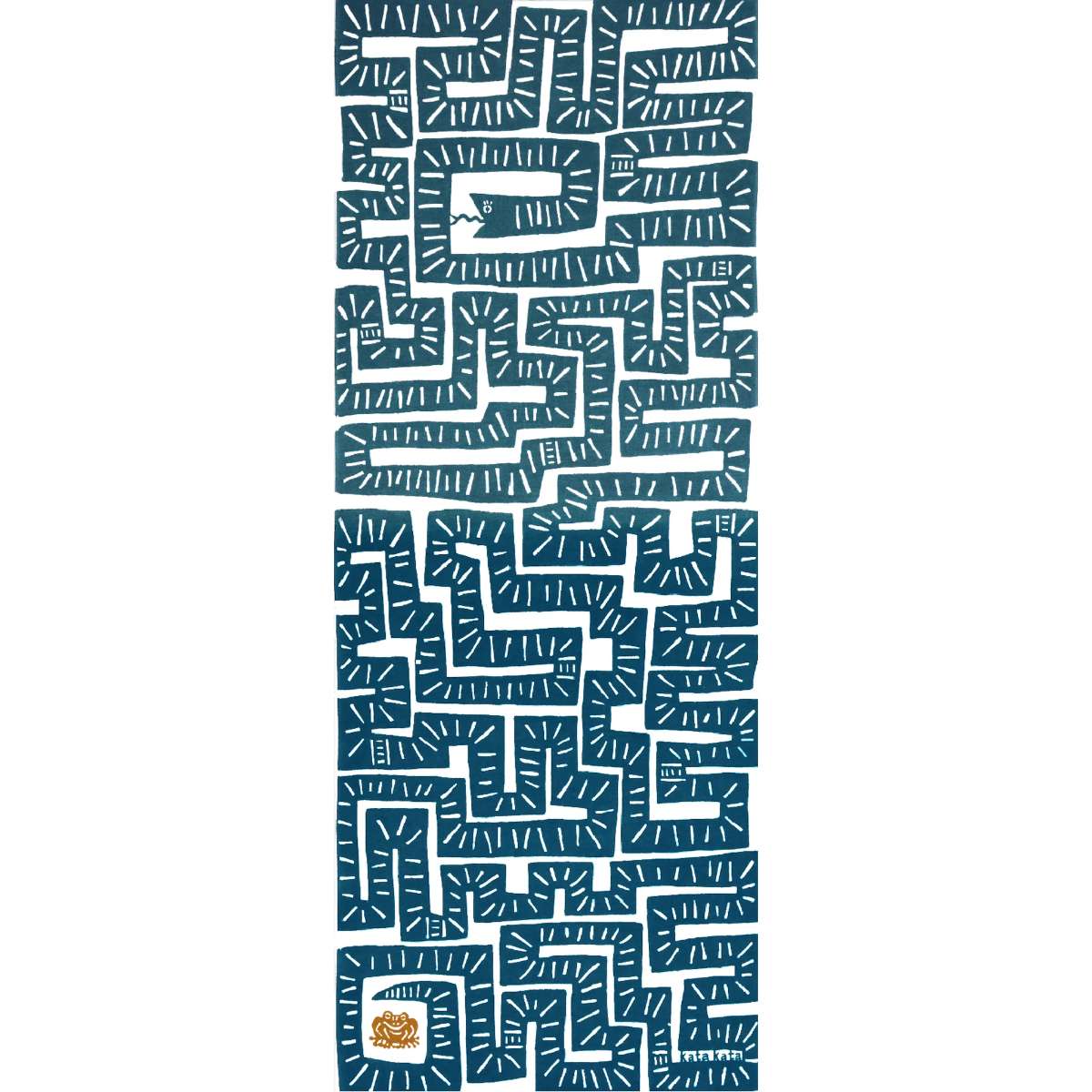 楽天市場】【katakata カタカタ】注染め手ぬぐい へびめいろ 綿100