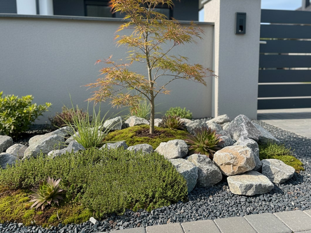 楽天市場】庭石 ロックガーデン 庭 石 割栗石 グリジオマルキーナ