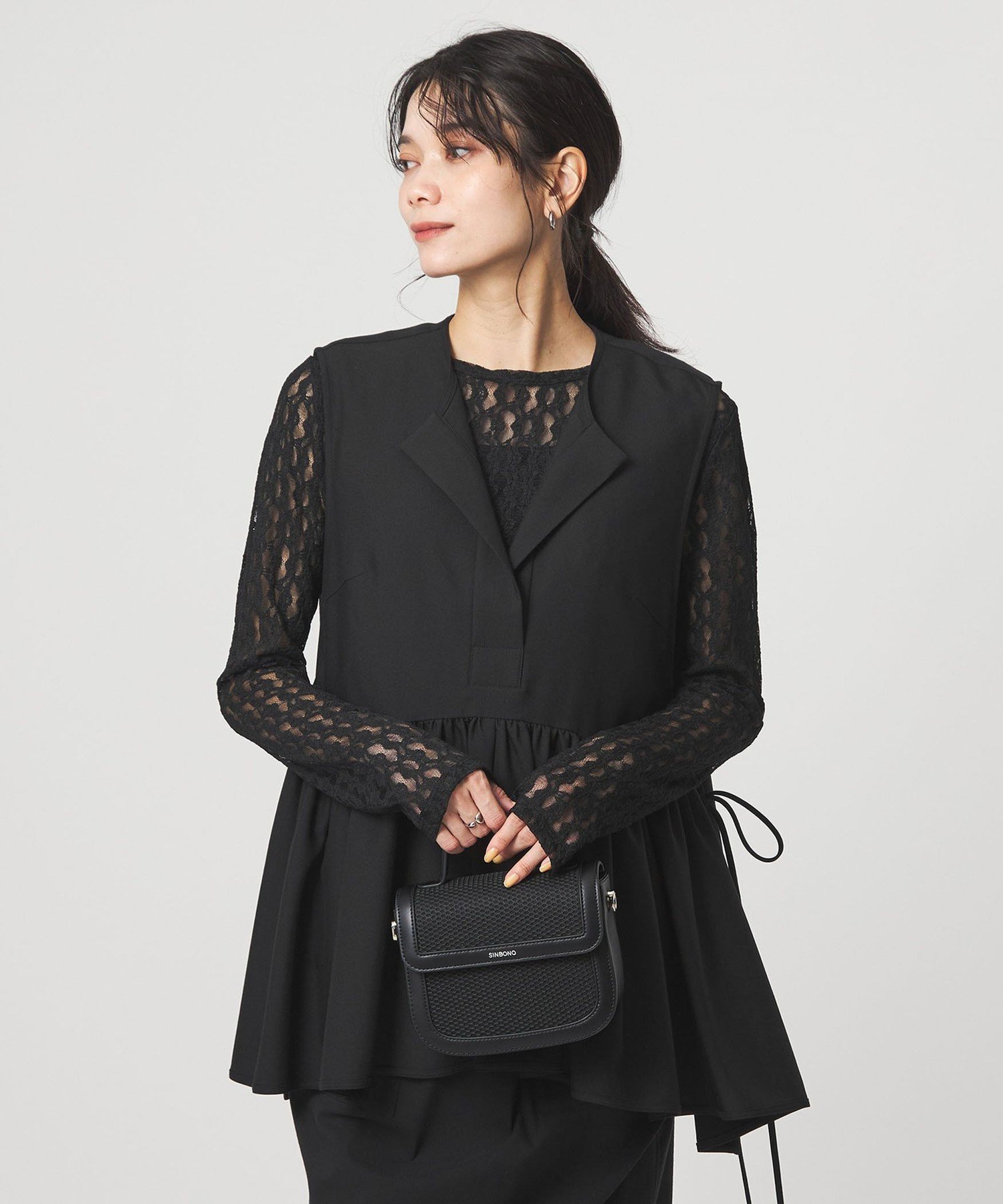 Knows ノースリーブクロップトップ ブラック２着 NIKE（ナイキ） レディース ノースリーブ シャツ ウィメンズ NSW リブ