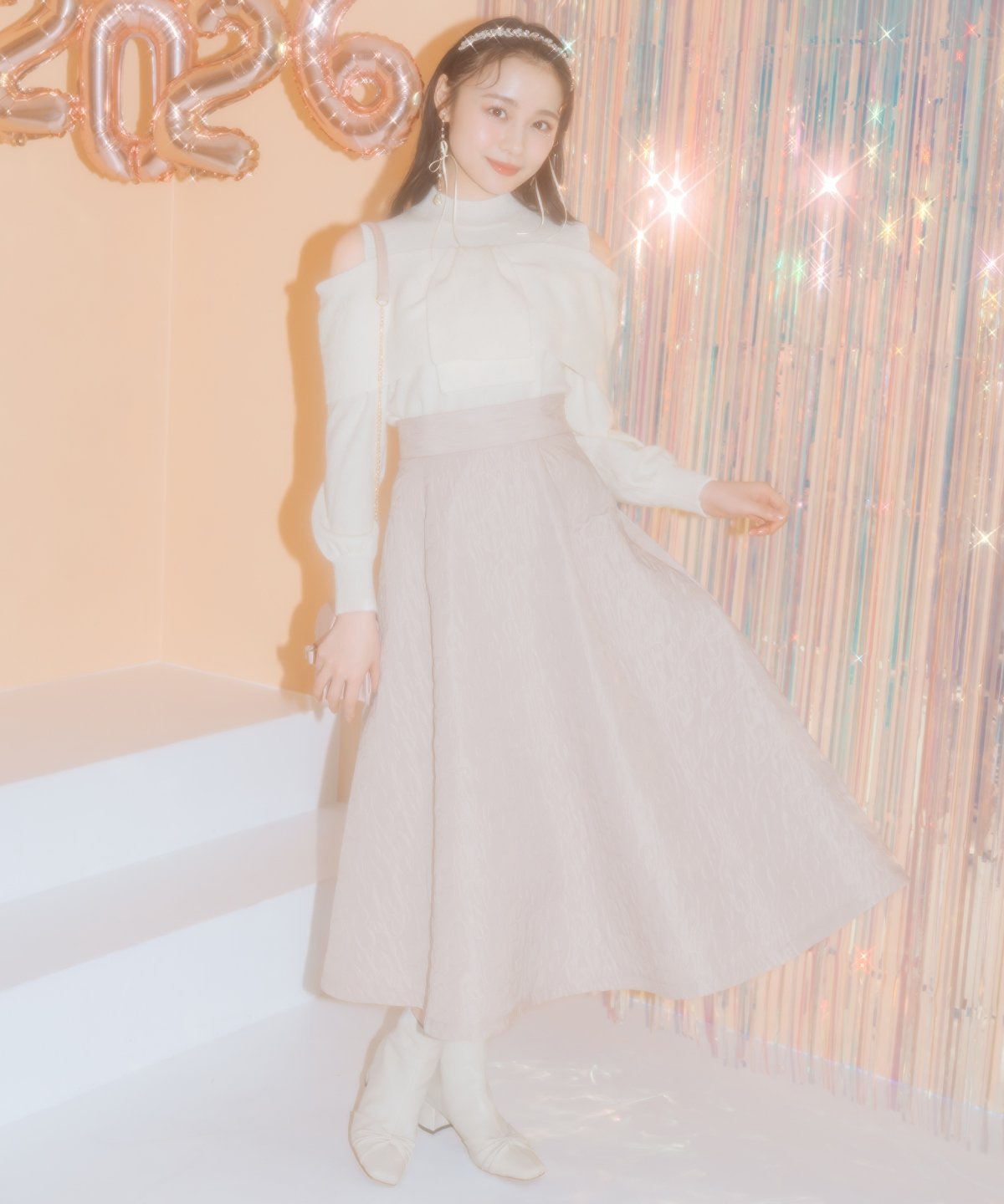 WILLSELECTION｜キルティングボリュームフレアスカート | Rakuten