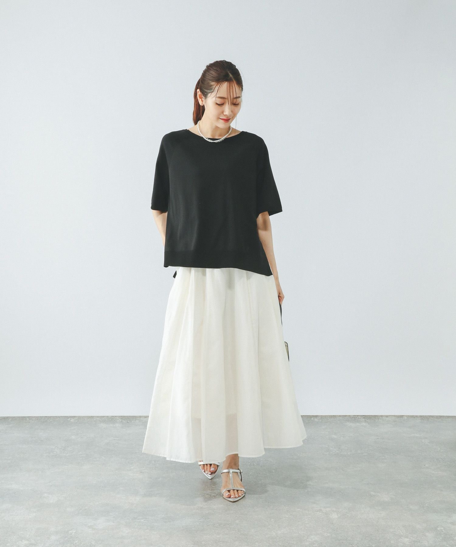 GLOBAL WORK｜シアータックフレアスカート/571416 | Rakuten Fashion