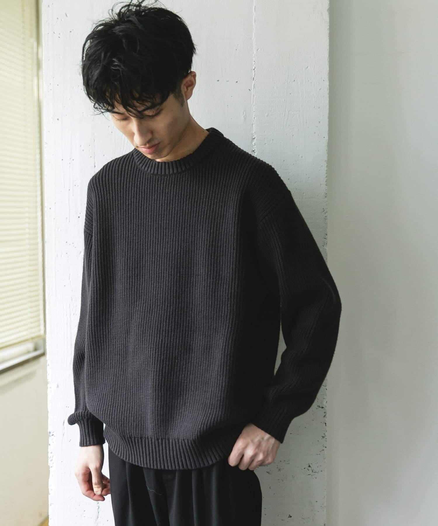 URBAN RESEARCH DOORS｜畦ニット クルーネックプルオーバー | Rakuten