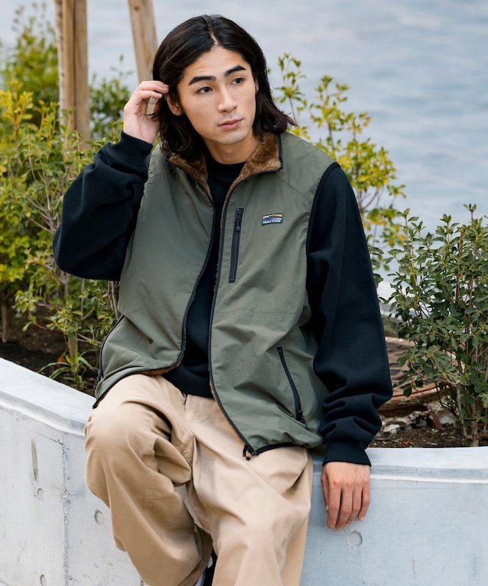 FREAK'S STORE｜リラックスフィット ナイロン フリース リバーシブル