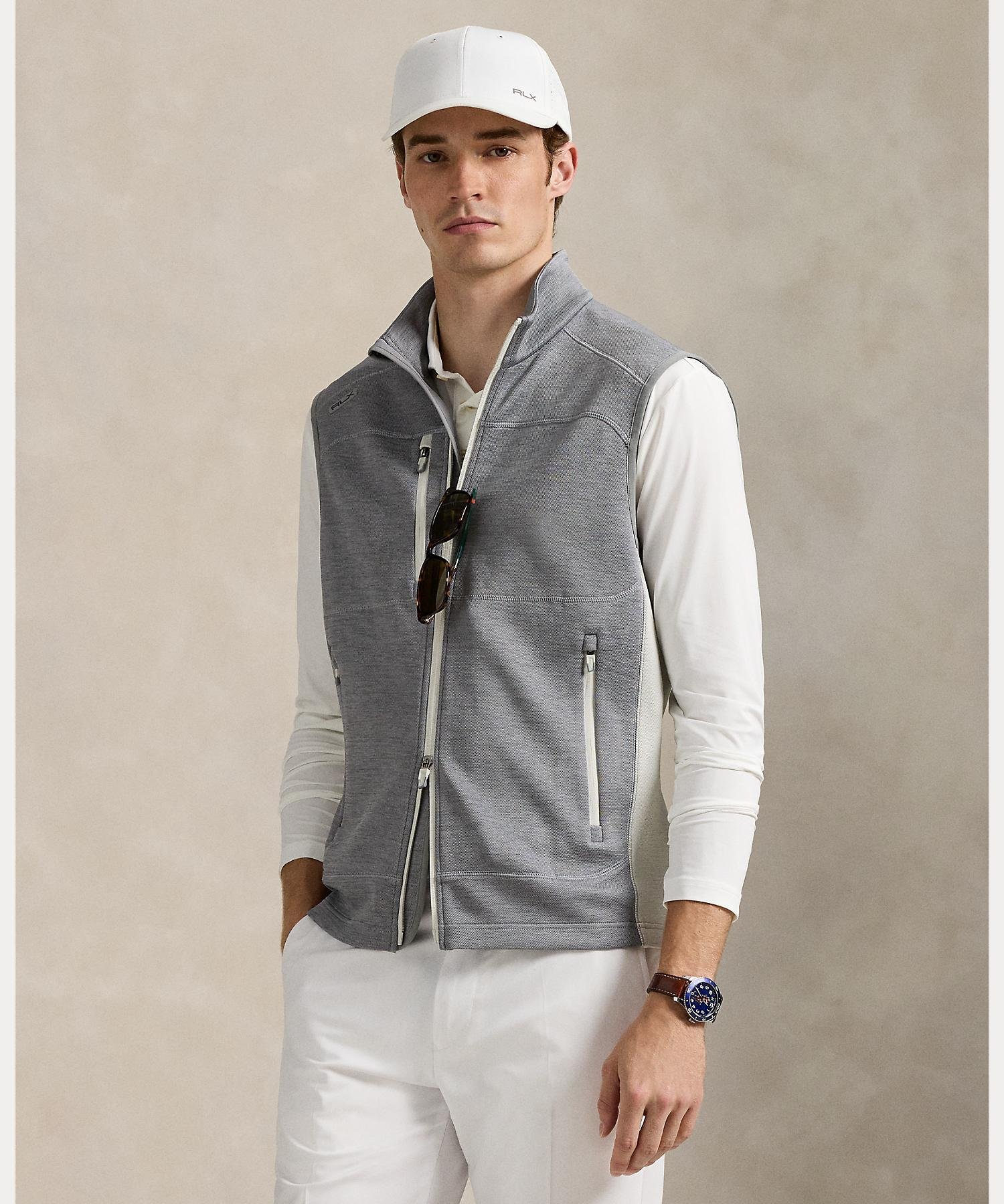 RALPH LAUREN｜(RLX)ストレッチ ダブルニット フルジップ ベスト