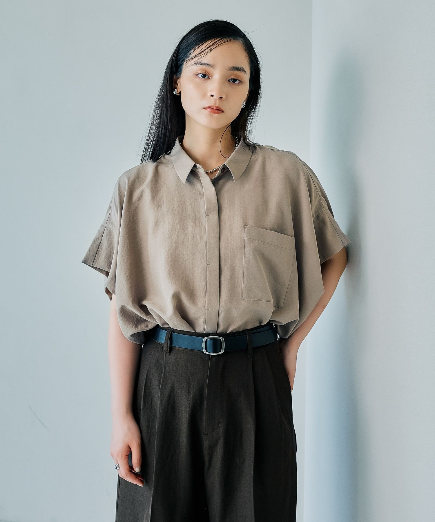 LEPSIM｜サラキレ5分袖ポンチョシャツ | Rakuten Fashion(楽天