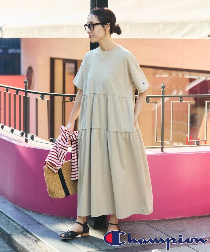 FREAK'S STORE｜別注 ティアード 切り替え ワンピース【限定展開