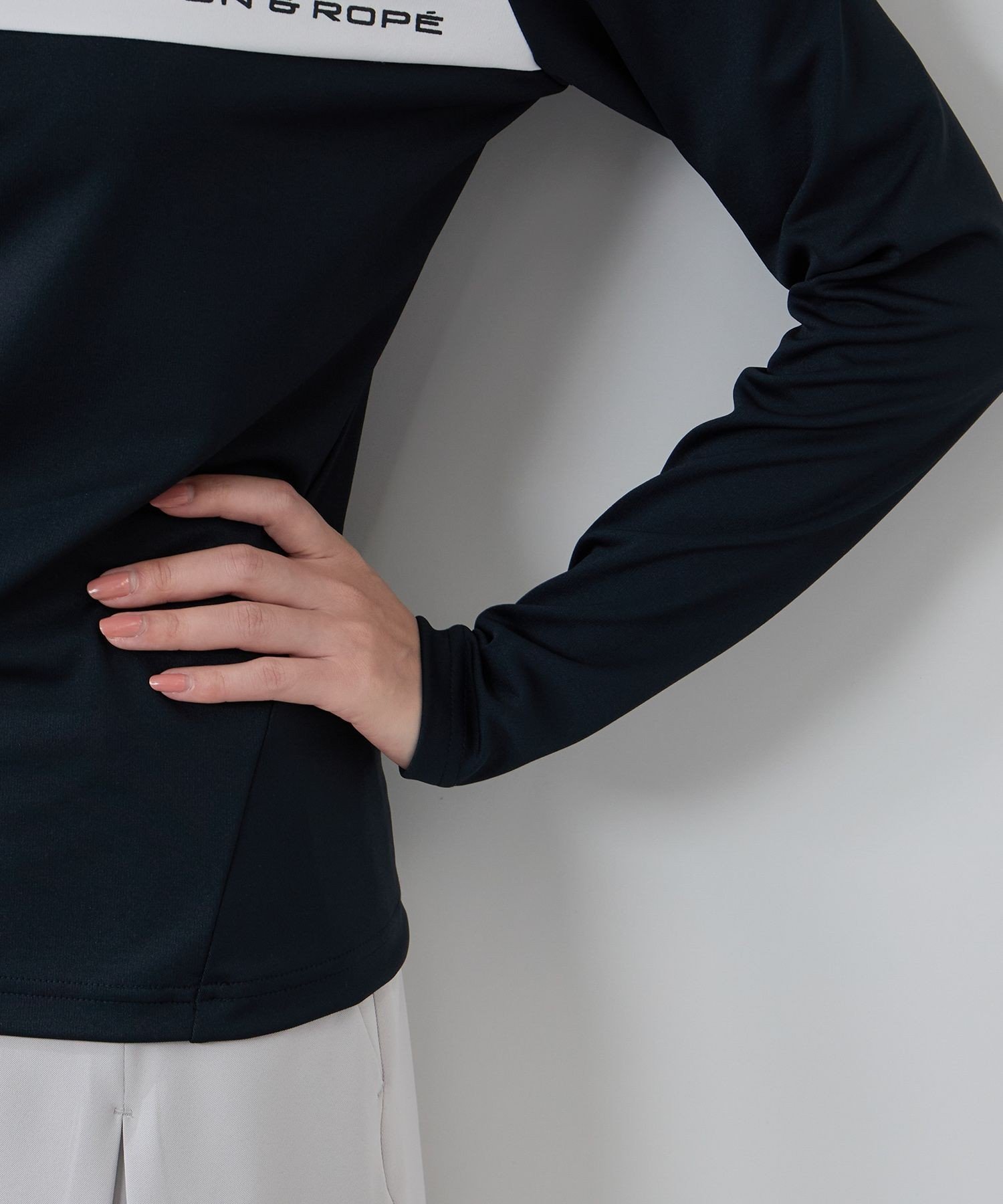 JUN&ROPE'｜ベアスムース 衿付きプルオーバー | Rakuten Fashion(楽天