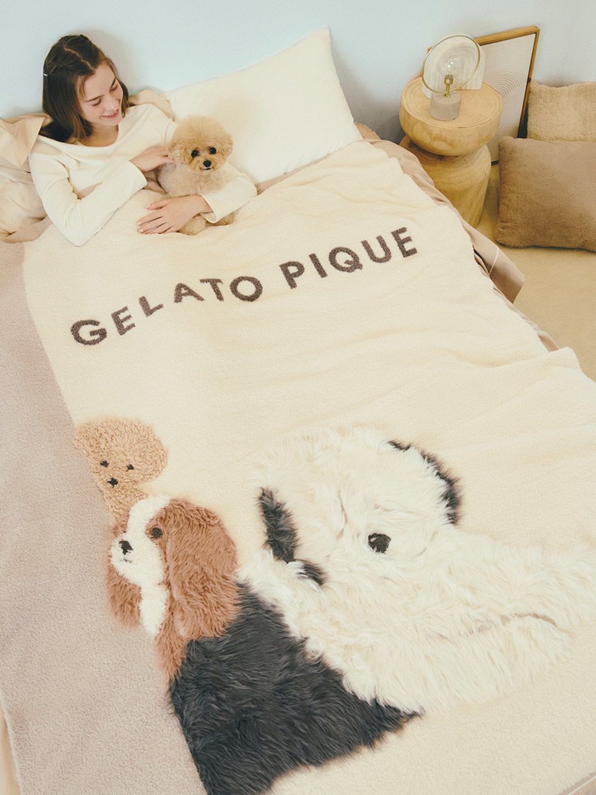 gelato pique｜【Sleep】DOG3柄 ジャガードマルチカバー | Rakuten