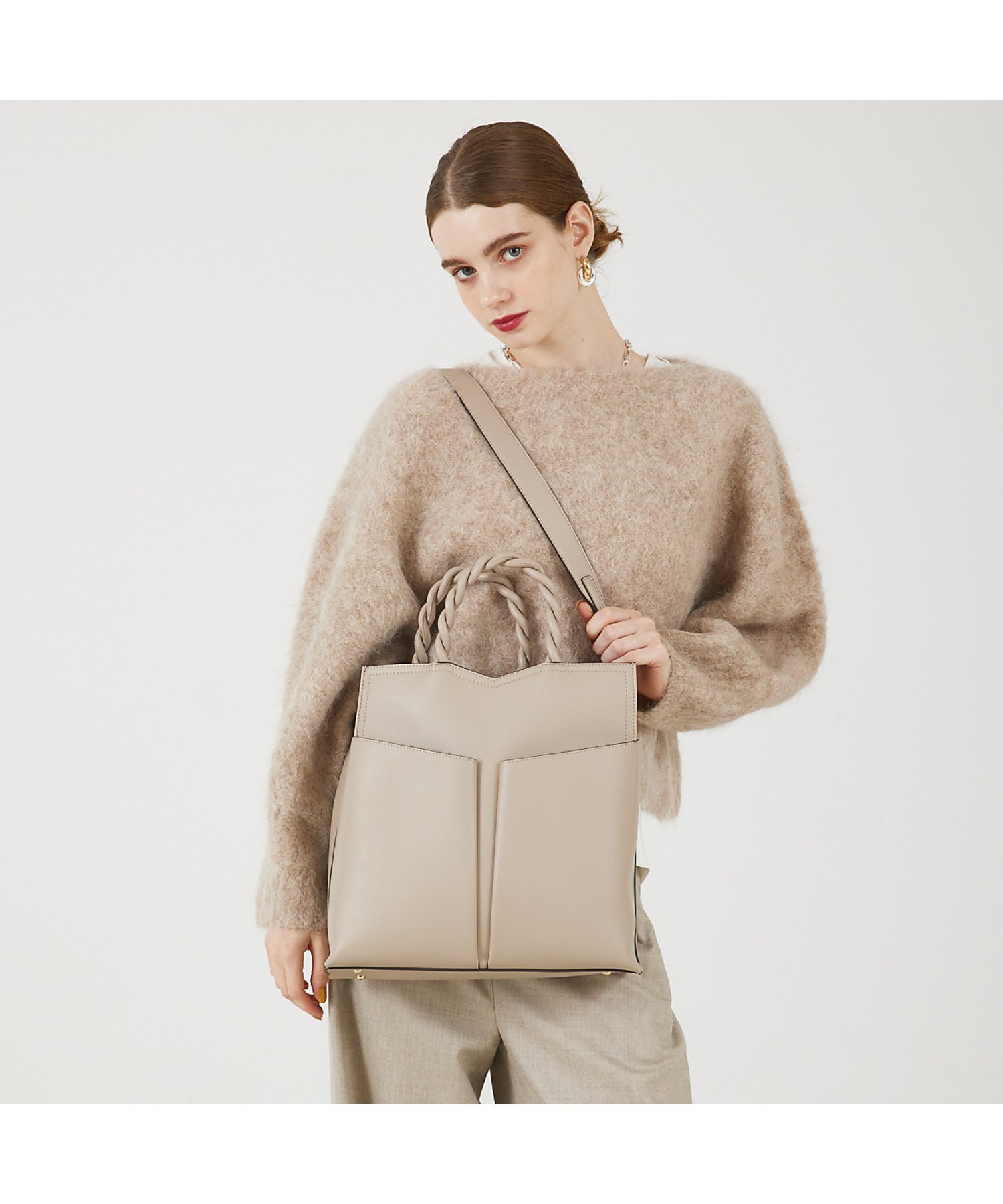 LOWELL Things｜Twiste/ダブルポケット2WAYトート L | Rakuten Fashion