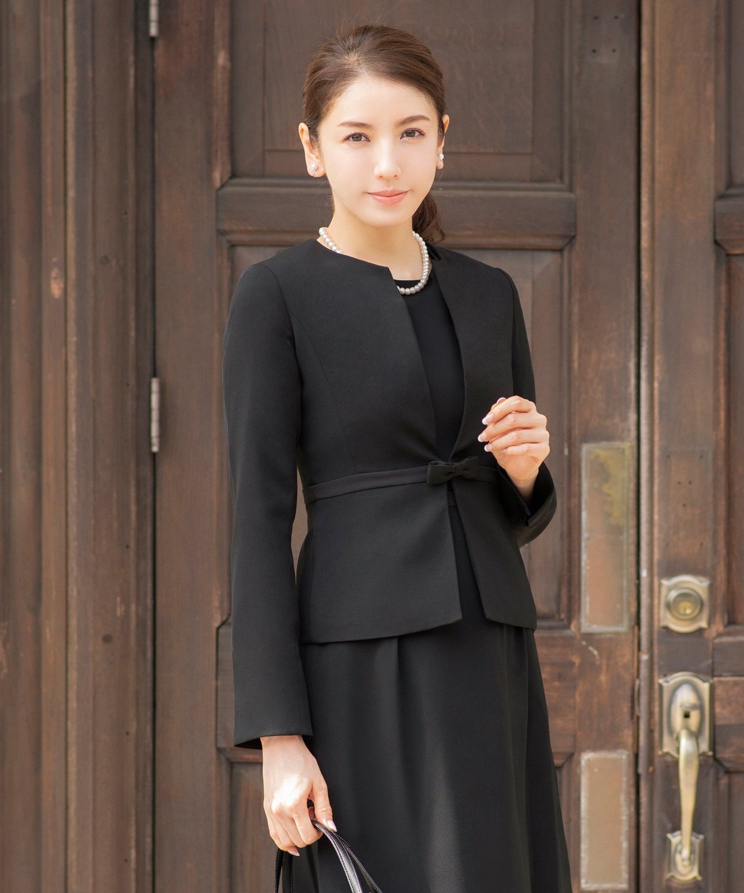 RIVER FIELD & Co.｜ノーカラージャケット&ミディ丈Aラインワンピース