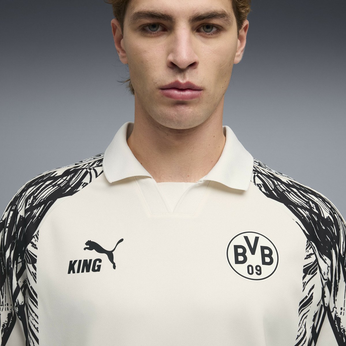 PUMA｜メンズ ボルシア ドルトムント キング レトロ 半袖 シャツ