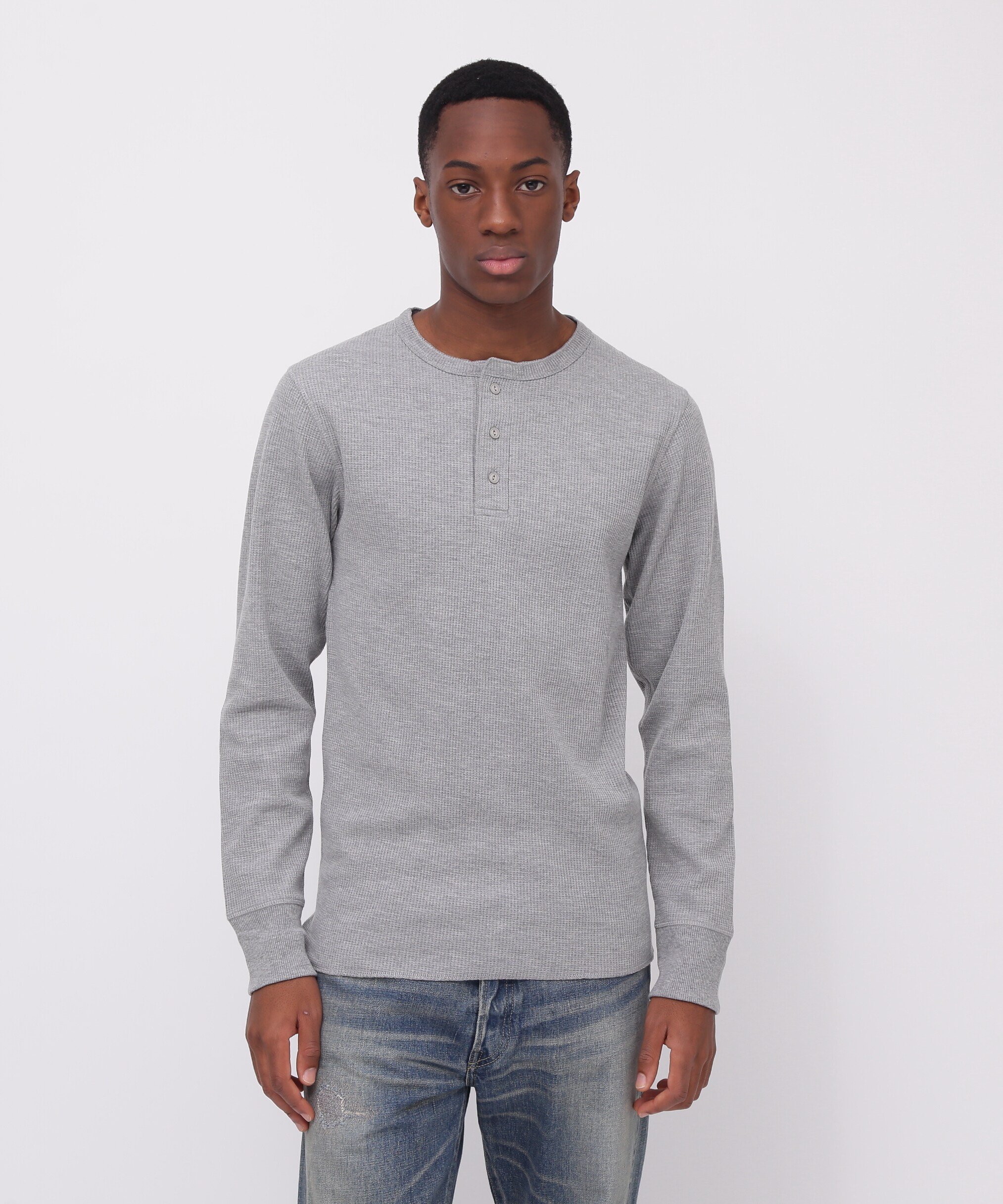 AVIREX｜《DAILY/デイリー》THERMAL L/S HENLEY NECK T-SHIRT/サーマル