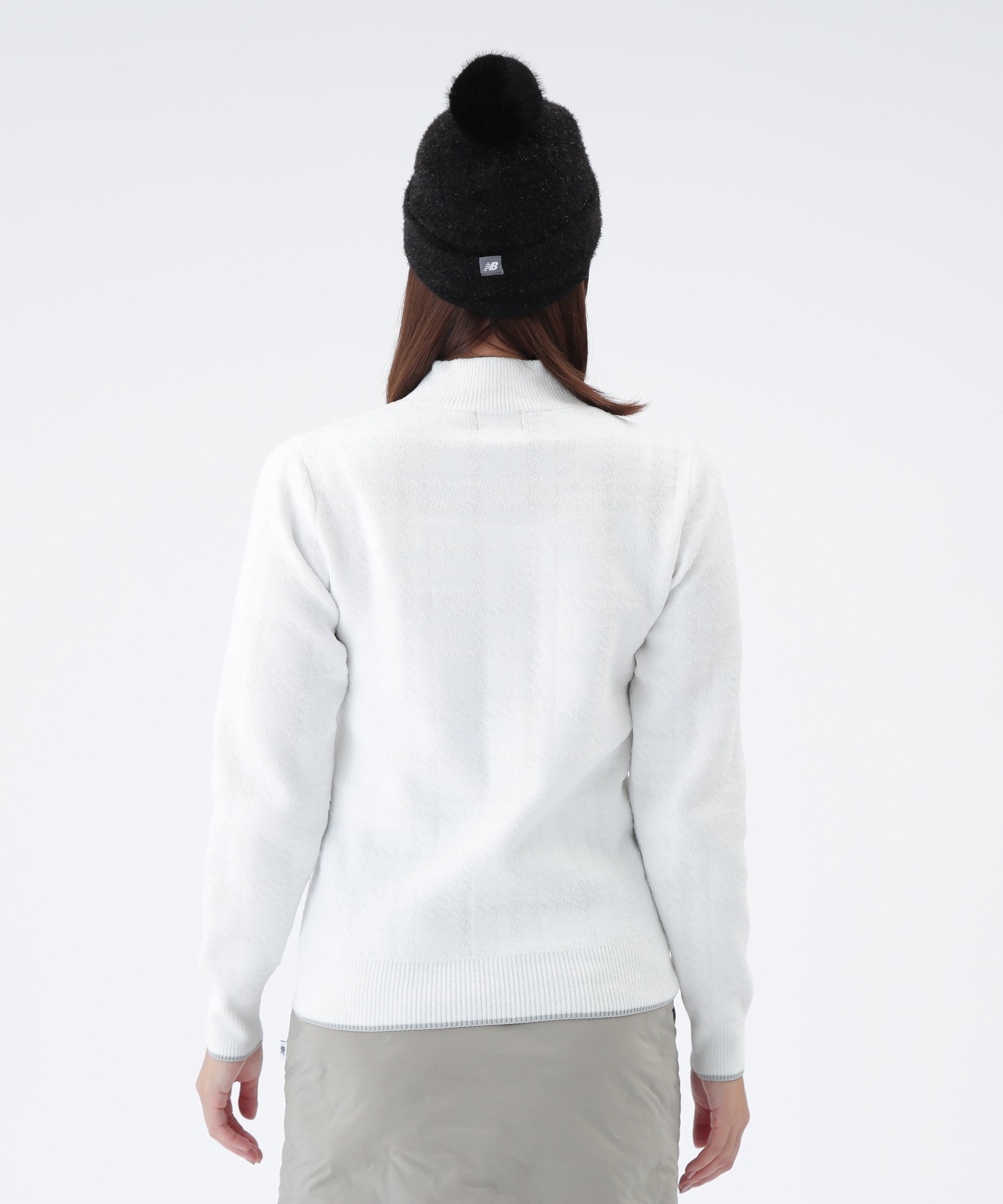 New Balance Golf｜グレンチェック柄 ハイネック ニット プルオーバー