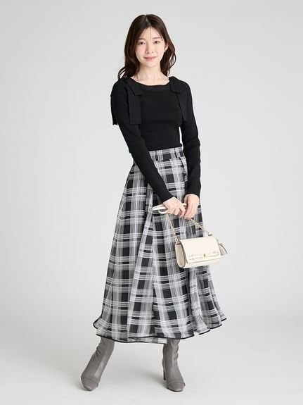 CELFORD｜【ウォッシャブル】ショルダーリボンニットプルオーバー