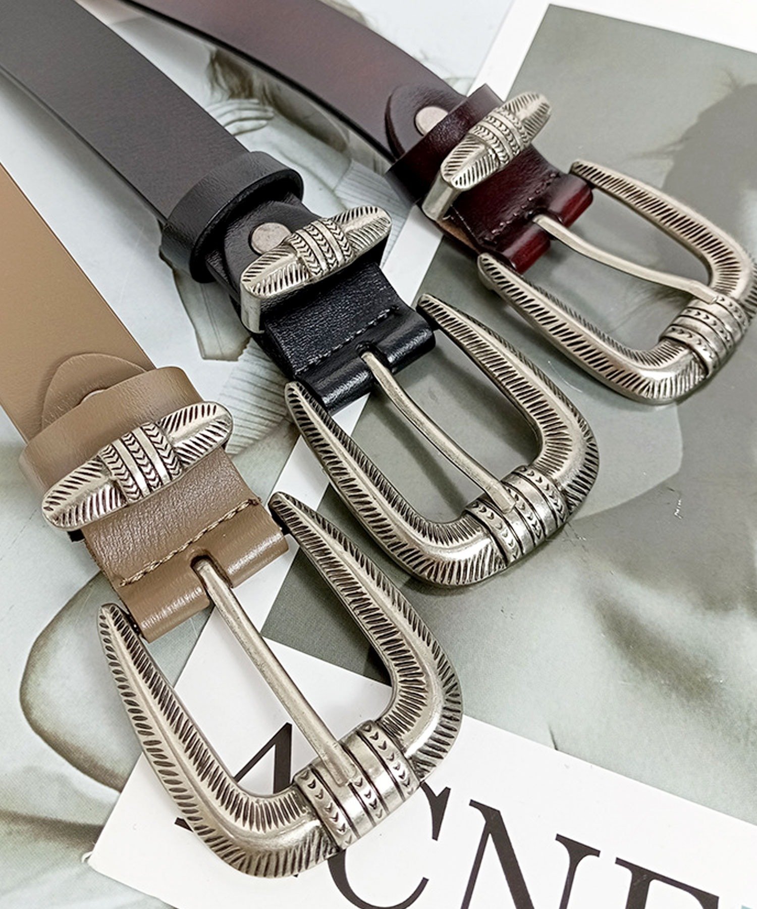 florist｜【本革】メンズ・レディース兼用 / ウエスタンバックル