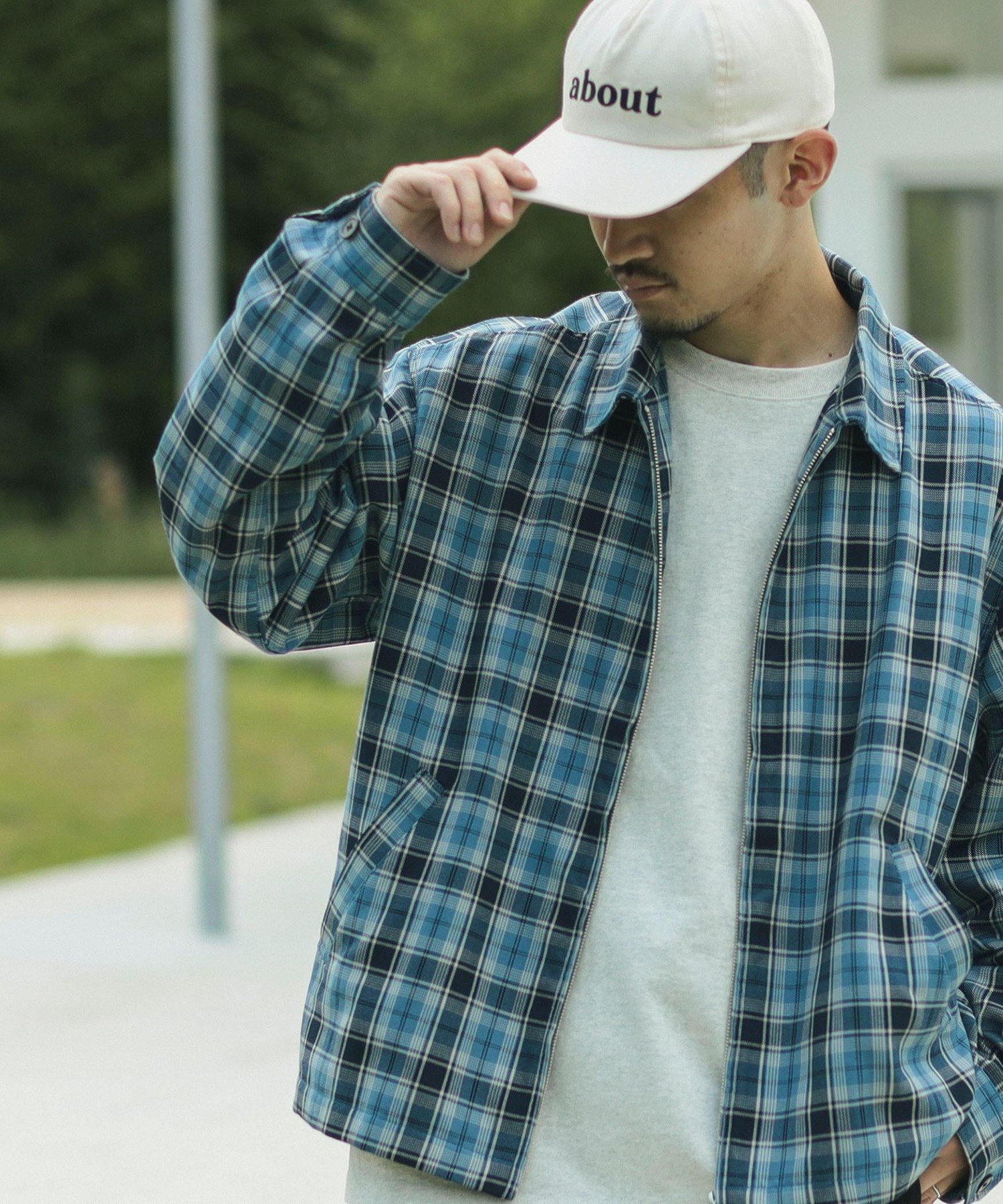 BEAMS OUTLET｜チェック ジップアップ ブルゾン | Rakuten Fashion