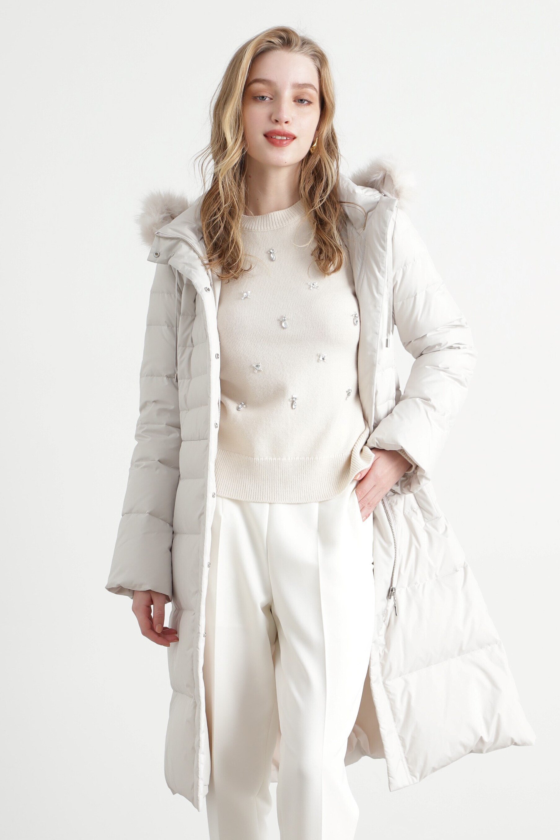 PINKY&DIANNE｜タフタロングダウンコート | Rakuten Fashion(楽天