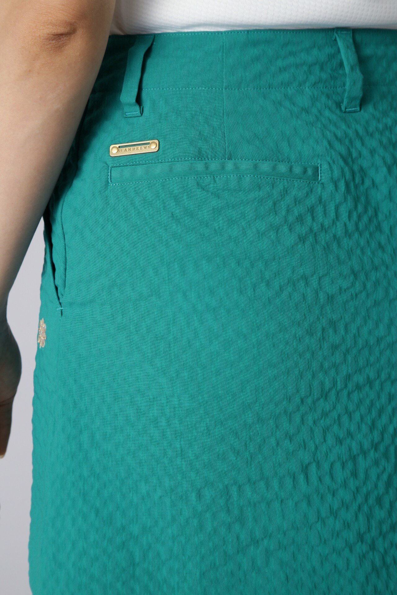 St ANDREWS｜サッカーストライプストレッチスカート (WOMENS