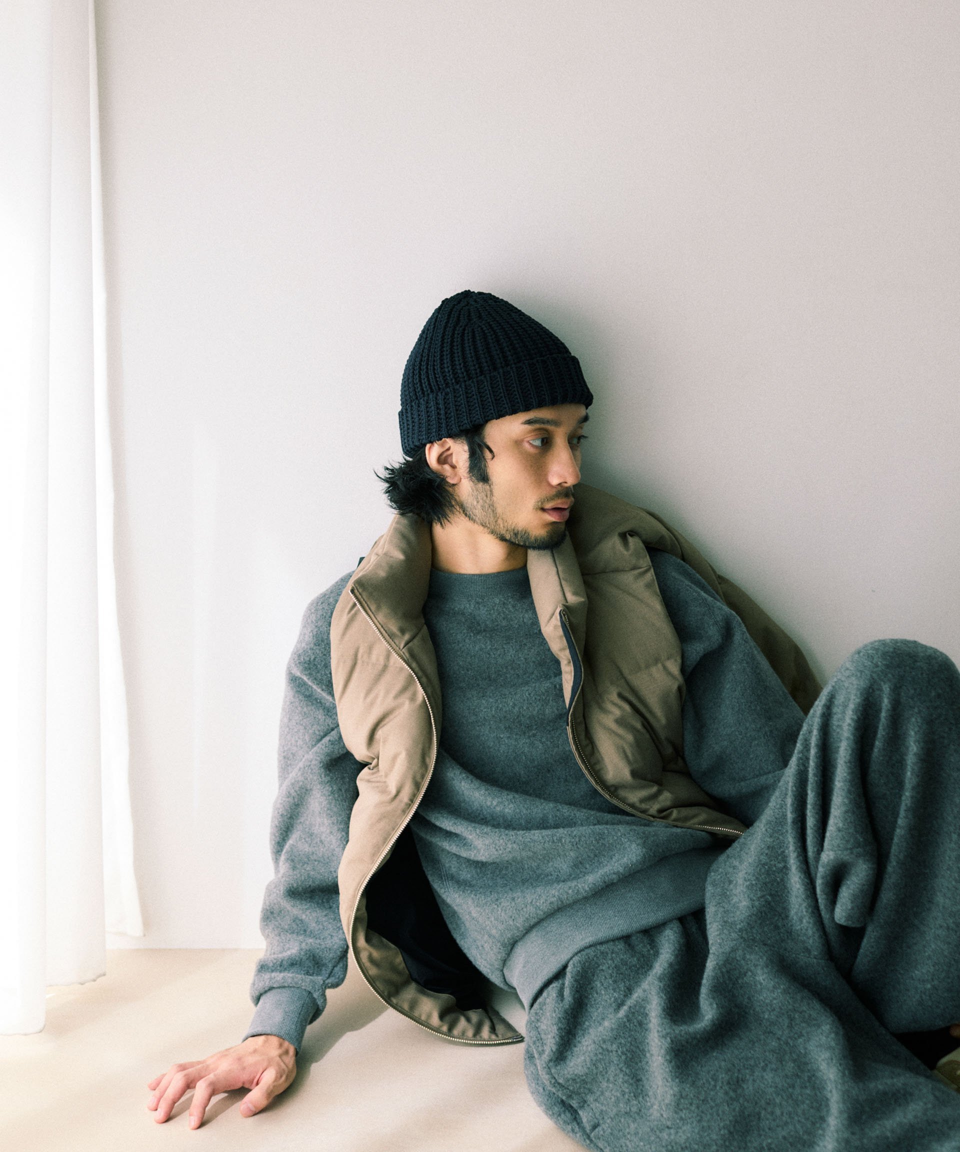 NANO universe｜DELEGANTE エアリーサキソニー/グレンチェックTAION