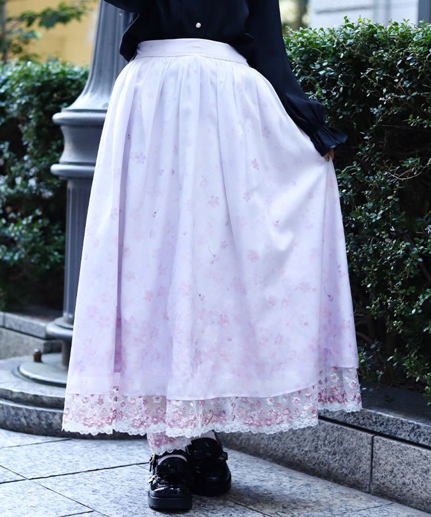 axes femme｜桜レース*桜柄スカート | Rakuten Fashion(楽天